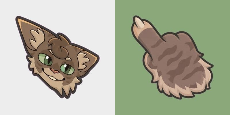 Warrior Cats Splashtail Cute Cursor Pack