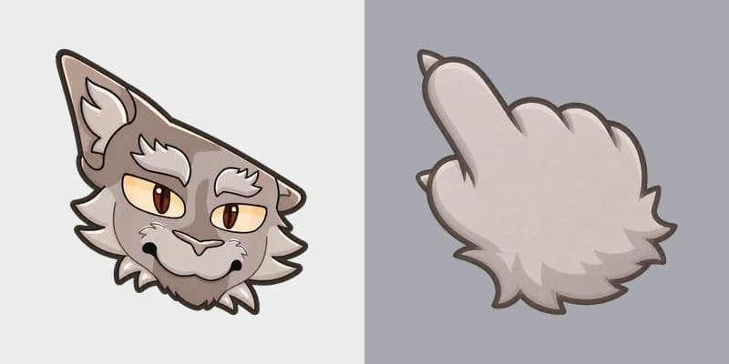 Warrior Cats Thistleclaw Cute Cursor Pack