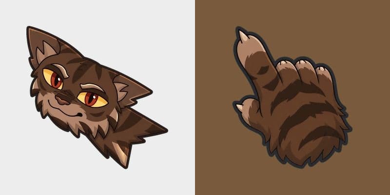 Warrior Cats Tigerclaw Cute Cursor Pack