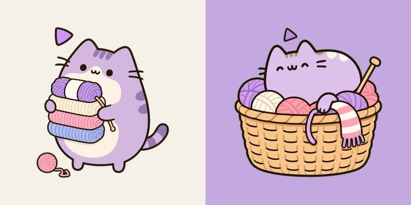 Yarn Craft Lilac Cat