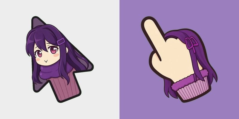 Yuri DDLC Cupcake Cursor