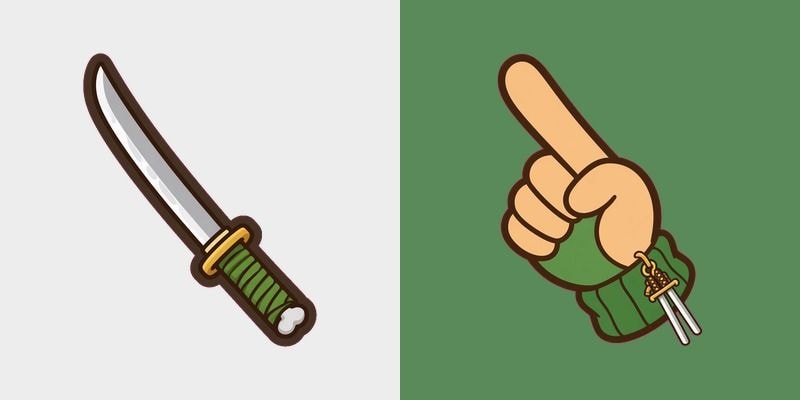 Zoro Sword Chibi Cursor