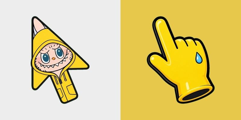 Cowboy Slicker Yellow Rain Slicker Monster Cursor | Custom Cursors Planet